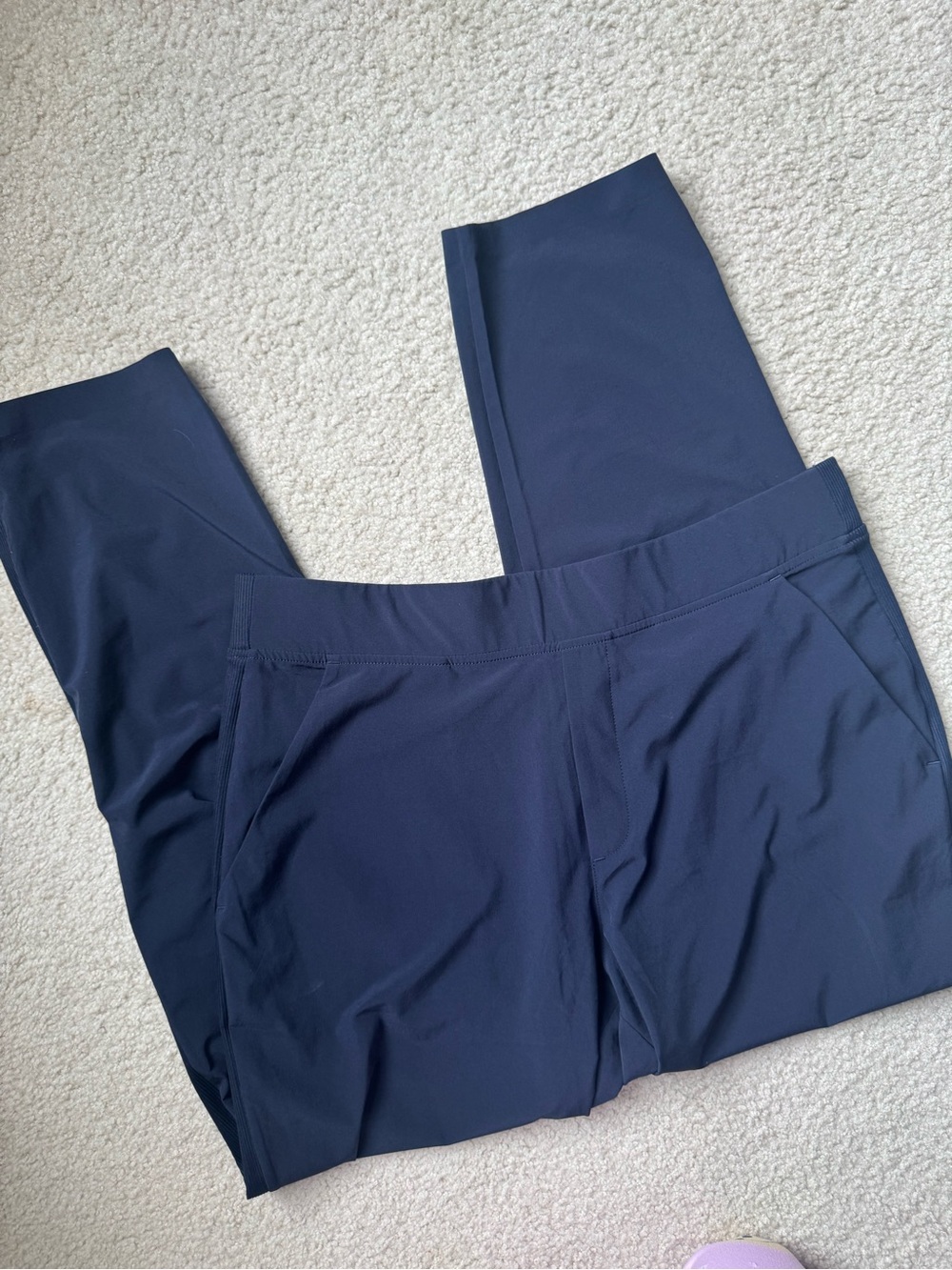 Athleta Navy Women's Track Pants - Straight Leg Joggers
